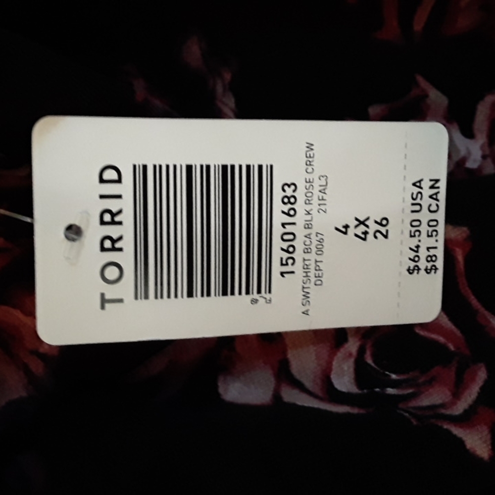 Torrid Roses Sweatshirt - Picture 16 of 16